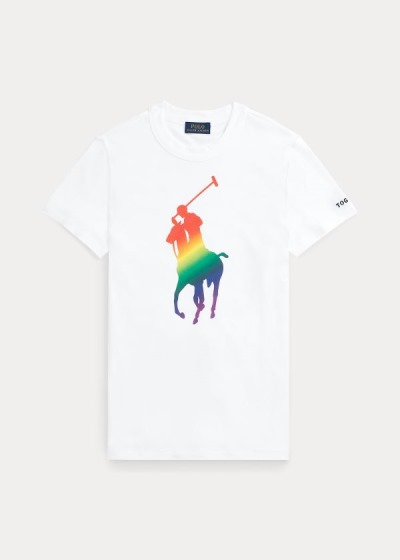 Polo Ralph Lauren Pride Big Pony Cotton T Shirt Herre Danmark (JGPMT7268)